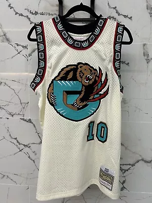 New Mike Bibby #10 Grizzlies Mitchell & Ness Chainstitch Swingman Jersey Size L • $85