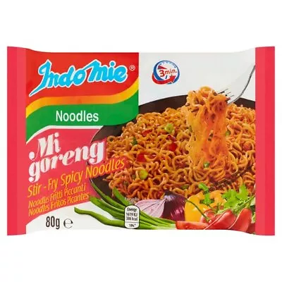 Indomie Mi Goreng Stir - Fry Spicy Instant Noodles 80g Pack Of 40 • £18.99