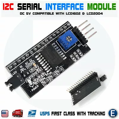 IIC I2C Serial Interface Adapter Module LCD Display 1602 2004 Arduino PCF8574T • $2.89