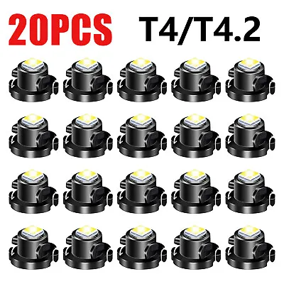 20x White T4/t4.2 Neo Wedge 2835 Led Dash A/c Heater Climate Control Light Bulbs • $9.28