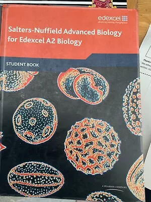 A2 SALTERS NUFFIELD ADVANCED BIOLOGY STUDENTS Book Edexcel 9781408205914 • £6.95