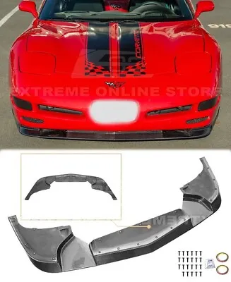 Real Carbon Fiber ZR1 Style Front Lip For 97-04 Corvette C5 ALL Models Splitter • $359.98
