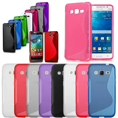 £2.98 • Buy NEW SLine Shockproof Rubber Gel Case Cover For Samsung IPhone Sony Xperia Huawei