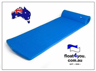 $349 • Buy RIPPLE BLUE 5cm Thick Floating Mat Pool Float Water Mat Floating Bed SunLounger 
