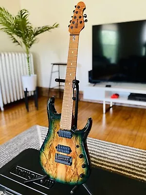 Ernie Ball Music Man JP15 7 - Limited Edition Emerald Glow - Roasted Maple Neck • $3799