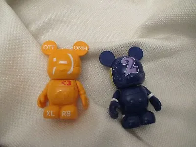 3   Disney Vinylmation Figure Set Of 2 Urban Texting Blue Stars 123 Numbers • $2.90