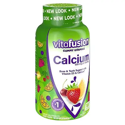 Vitafusion Calcium Adult Vitamins - 100 Gummies - 2 Pack. • $31.43