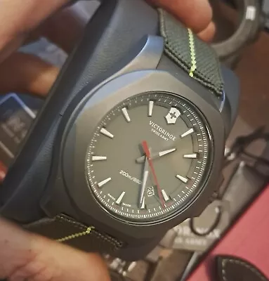 £280 • Buy Victorinox Swiss Army I.N.O.X. 43mm Titanium Gray Dial Quartz Mens Watch 241757