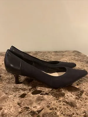 Ellen Tracy Women's Matte Black Simple Low Heels Pumps Shoes US 7.5 [B4] • $15