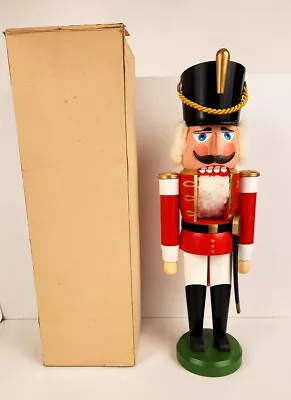 Vintage Erzgebirgische Nutcracker 15  Guard With Box German Democratic Republic • $50