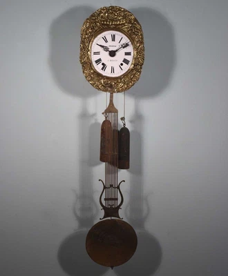 $535 • Buy *Antique French Comtoise/Morbier Wall Clock Complete & Running