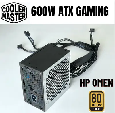 Cooler Master 80Plus Gold 600W-Max ATX Power Supply SATA 20+4pin 6+2Pin GAMING • $45.88