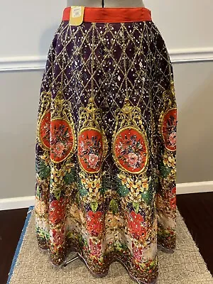 Indian Pakistani Digital Print With Mirror Glued On Lehanga/skirt NWT • $64