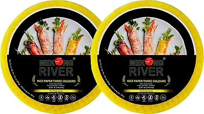 Lyan Mekong River Rice Paper Three Colours 22cm - 300g (Pack Of 2) • £6.29