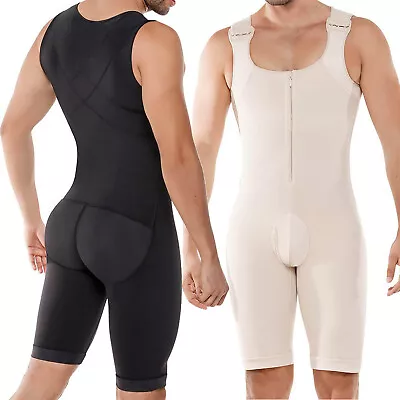 Mens Shapewear Bodysuit Compression Tummy Control Full Body Shaper Slimming Suit • $10.44