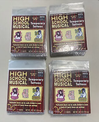 Disney High School Musical Temporary Tattoos Party Favors Lot Of 100 - 2 Sheets • $25