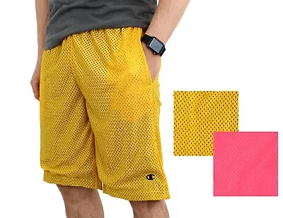 Champion Men's Mesh Basketball Shorts 9.5-Inch Inseam Two Pockets Gym Wear • $8.99