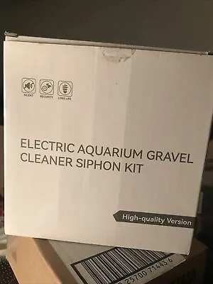Electric Aquarium Fish Tank Siphon Pump Vacuum Gravel Water Filter Cleaner Pipe • $20