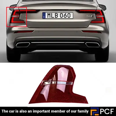 Left Rear Tail Light Brake Light Lens Cover For Volvo S60 2019-23 Replace Outer • $141.78