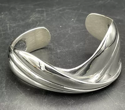 Sterling Silver Kabana Cuff Bracelet Freeform 48.4 Grams • $98