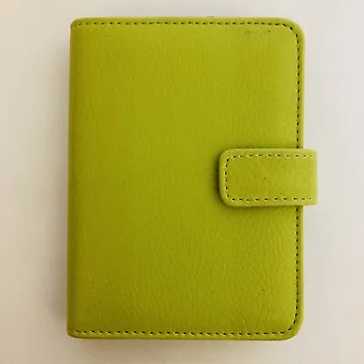 Franklin Covey 365 Monthly Planner 5 Ring Green Leather Mini Pocket Organizer • $39.95
