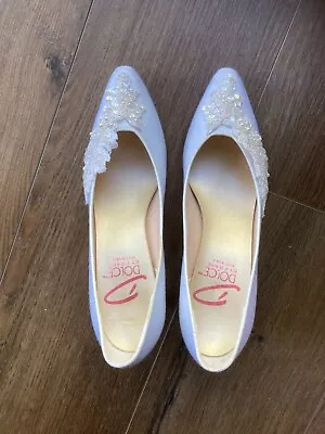 Vintage Dolce By Pierre Sequin Applique Wedding Shoes Size 8M • $29.99