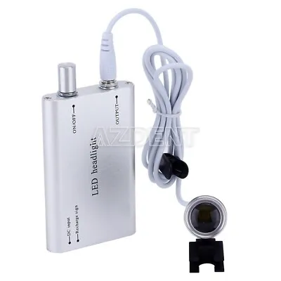 Portable Dental Medical LED Head Light Lamp Silver For Binocular Optical Loupes • $27.14