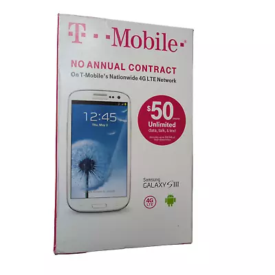 SEALED Samsung Galaxy SIII S3 LTE 16GB White T Mobile PPD TD Kit NEW RARE • $149.99