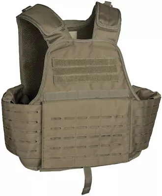 Mil-Tec 13465101 Tan 100% Polyester Liner Tactical Plate Armor Carrier Vest • $84.44