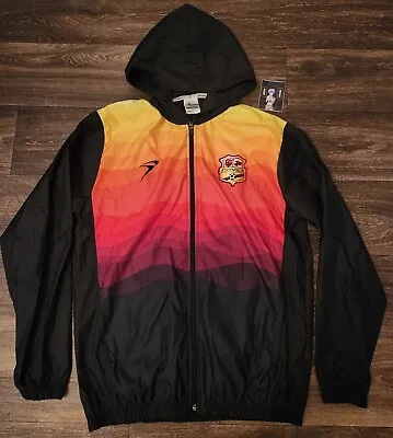 NWT Keuka Atletico Morelia 2023 Full Zip Hooded Windbreaker Black Size Medium • $100