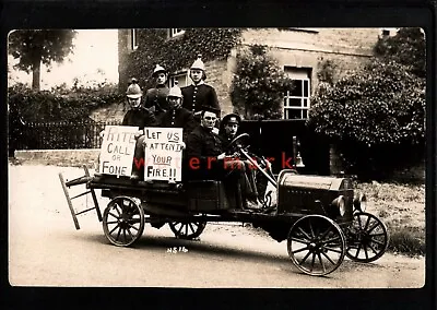£24 • Buy Chipping Norton Fire Brigade Jovial Mood In Early Automobile Rp Pc E20c - Uk2917
