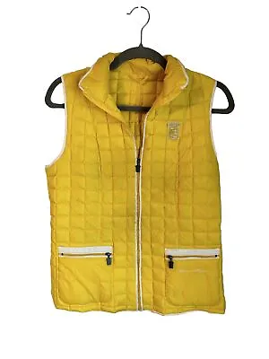 Marina Militare Puffer Women's Vest Yellow Size Med Down Filled • $34