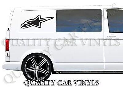 VW Transporter T4 T5 T6 Alpine Stars Side Graphic Decals Stickers Camper Van P89 • $37.30