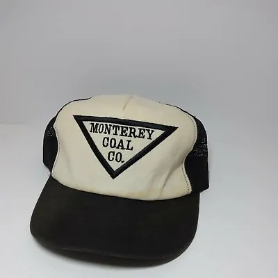 VTG Swingster Hat Trucker Mesh Snapback USA MONTEREY COAL CO. IL Miner Mining • $15.57