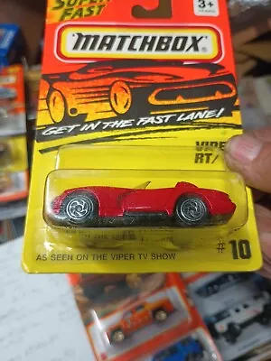  #10 RED DODGE VIPER RT/10- As Seen On The Viper TV Show. Matchbox/Tyco. 1994 • $4.99