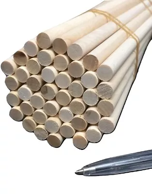 Trustleaf 10mm X 150mm Birch Hardwood Wooden Craft Sticks / Dowels - SECONDS*. • £6.40