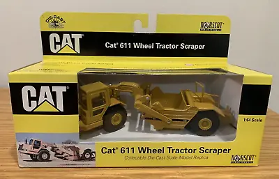 CAT Caterpillar 611 Wheel Tractor Scraper 1:64 Scale #55064 Norscot DieCast VTG • $35