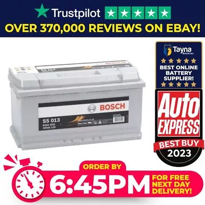 S5 013 Bosch S5 Heavy Duty 019 Car Van Battery S5013 - 5 Year Warranty • £124.15