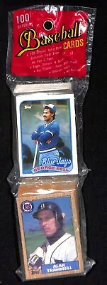 1989 Megacards Cello Pack Factory Sealed 100 Different Baseball Cards Topps Etc. • $0.99