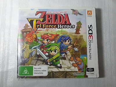 Zelda Triforce Heroes Nintendo 3ds Game PAL Aus Rpg Adventure Game 2d 3d Retro • $45