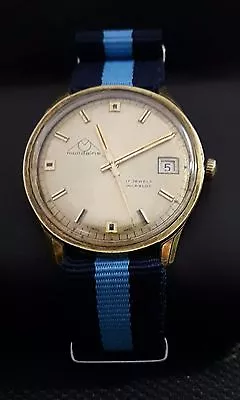 MONDAINE FHF Cal.96-4 VINTAGE GP 17J RARE 50's SWISS WATCH. • $89.99