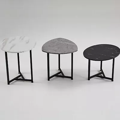 3PCS Nesting Coffee Tables Side Table End Table With Metal Frame Home Office • $53.99