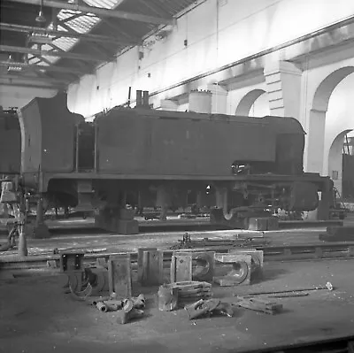 Two Original Railway Negatives Of Ex GSWRy No.9 At Oswestry Works • £3.99