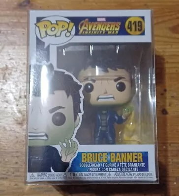 Funko Pop! Vinyl Marvel Avengers Infinity War Bruce Banner #419 (Inc. Protector) • £9.99