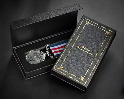 £17.99 • Buy Our 60th Diamond Wedding Anniversary Service Medal + Case. Gift/Present. Silver