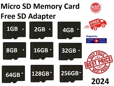 Micro SD Memory Card High Speed TF 1GB 2GB 4GB 8GB 16GB 32GB 64GB 128GB Mini LOT • $5.20