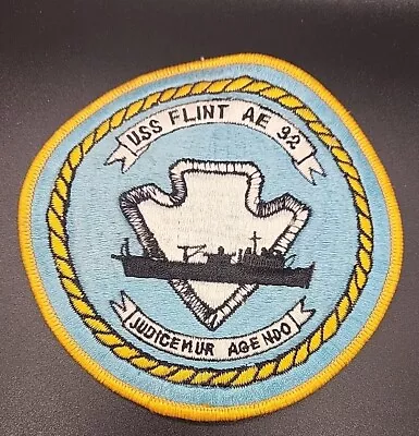 VINTAGE Original US NAVY U.S.S FLINT AE 92 Patch • $30