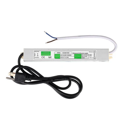 $14.99 • Buy LED Driver AC 100V-240V To DC 12V 2.5A 30W Power Supply Adapter For LED Light