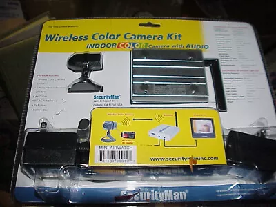 Wireless Color Camera Kit Securityman Mini-airwatch New In Pkg. With Audio • $19.99