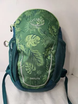 OSPREY DAYLITE Kids Backpack 2 Tone Leafy Green Design Great For Summer Camp NE • $24.50